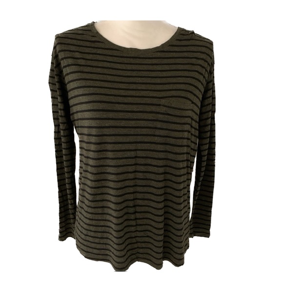 EUC VINCE Striped Long Sleeves Top - Picture 1 of 14